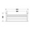 Immagine di Duravit STARCK T mensola portasciugamani, finitura cromo 0099441000