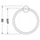 Immagine di Duravit STARCK T anello portasciugamani, finitura cromo 0099471000