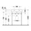 Immagine di Duravit VERO lavabo consolle 60 cm, monoforo, con troppopieno, colore bianco 0454600000