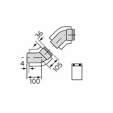 Immagine di Vaillant Coppia Curve 45° 60/100 mm 0020209569