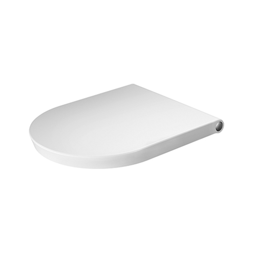 Immagine di Duravit WHITE TULIP set sanitari a pavimento, vaso Rimless® con scarico orizzontale, sedile a discesa rallentata, bidet monoforo con troppopieno, colore bianco finitura lucido 2001090000+2293100000+0027090000