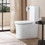 Immagine di Duravit WHITE TULIP set sanitari sospesi, vaso con sistema HygieneFlush e Hygieneglaze, coprivaso con discesa rallentata, bidet monoforo con troppopieno, colore bianco finitura lucido 2576092000+2293150000+0027090000