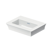 Immagine di Duravit WHITE TULIP lavamani consolle, senza troppopieno, con bordo per rubinetteria, colore bianco 0737450070