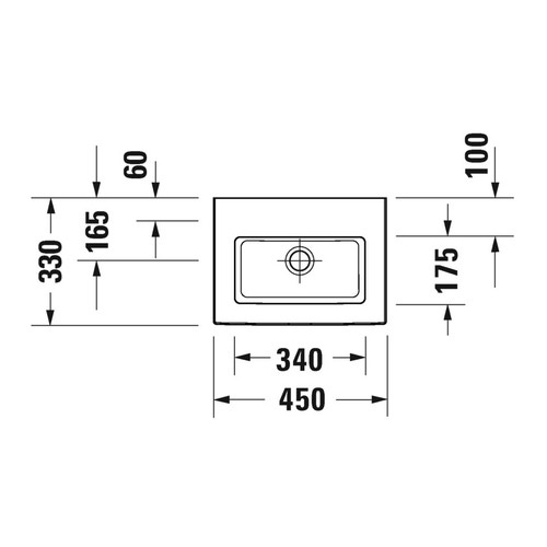 Immagine di Duravit WHITE TULIP lavamani consolle, senza troppopieno, con bordo per rubinetteria, Wondergliss, colore bianco 07374500701