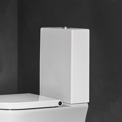 Immagine di Duravit WHITE TULIP cassetta di sciacquo con batteria Dual Flush, per attacco sx nascosto, 6/3 l, UWL classe 2, colore bianco 0933100005