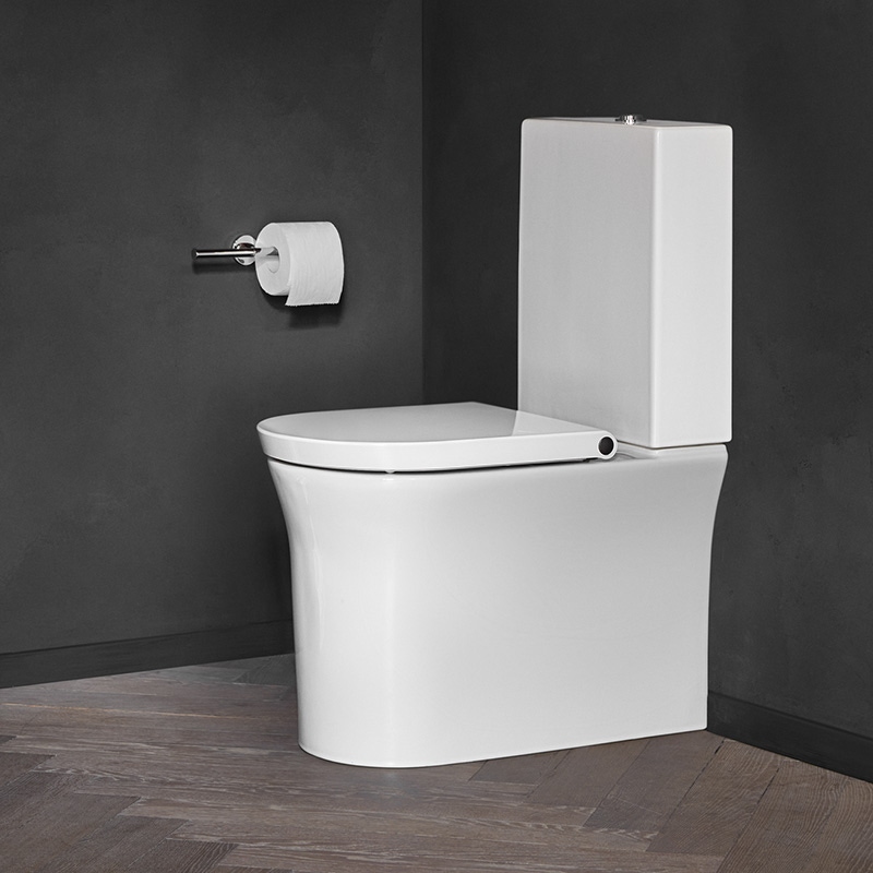 Immagine di Duravit WHITE TULIP vaso monoblocco a pavimento, per cassetta appoggiata non inclusa, Rimless®, UWL classe 1, senza sedile, colore bianco 2197090000