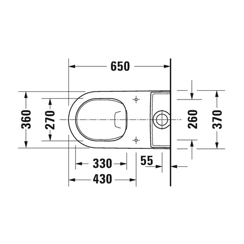Immagine di Duravit WHITE TULIP vaso monoblocco a pavimento, per cassetta appoggiata non inclusa, Rimless®, UWL classe 1, senza sedile, colore bianco 2197090000
