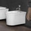 Immagine di Duravit WHITE TULIP bidet sospeso con troppopieno e bordo per rubinetteria, colore bianco 2293150000