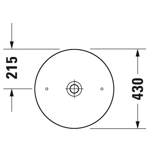 Immagine di Duravit WHITE TULIP bacinella da appoggio soprapiano Ø 43 cm, con rettifica, senza troppopieno, colore bianco 2362430079