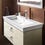 Immagine di Duravit WHITE TULIP lavabo consolle 105 cm, monoforo, con troppopieno e bordo per rubinetteria, colore bianco 2363100000