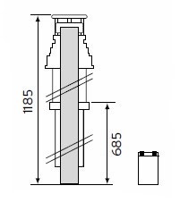 Immagine di Vaillant Passante fuori tetto verticale 303606