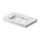 Duravit WHITE TULIP lavabo consolle 75 cm, con troppopieno e bordo per rubinetteria, colore bianco 2363750060