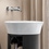 Immagine di Duravit WHITE TULIP lavabo consolle Ø 50 cm, senza troppopieno, colore bianco 2365500070