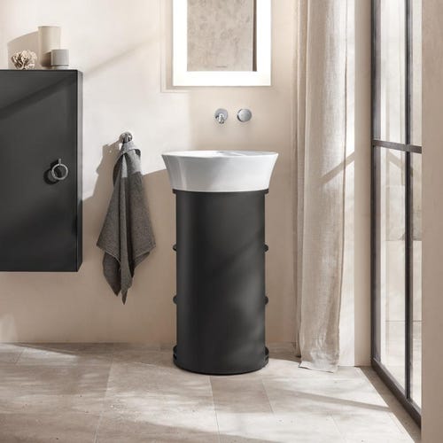 Immagine di Duravit WHITE TULIP lavabo consolle Ø 50 cm, senza troppopieno, colore bianco 2365500070