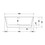 Immagine di Duravit WHITE TULIP vasca freestanding L.180 cm, con due schienali inclinati, con colonna di scarico speciale, colore bianco 700469000000000