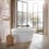 Immagine di Duravit WHITE TULIP vasca freestanding Ø 140 cm, con colonna di scarico speciale, colore bianco 700470000000000