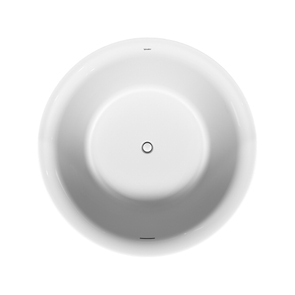 Immagine di Duravit WHITE TULIP vasca freestanding Ø 140 cm, con colonna di scarico speciale, colore bianco 700470000000000