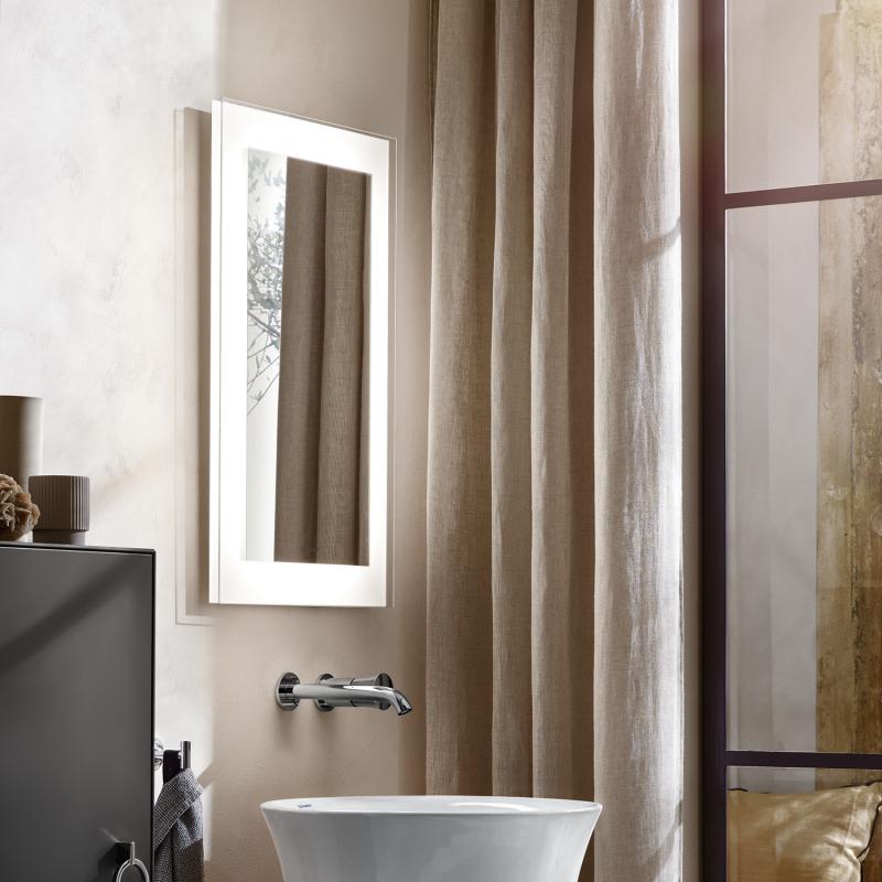 Immagine di Duravit WHITE TULIP specchio con illuminazione L.45 H.75, versione App WT7060