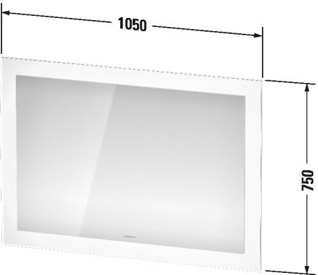 Immagine di Duravit WHITE TULIP specchio con illuminazione L.105 H.75, versione Sensor WT7052