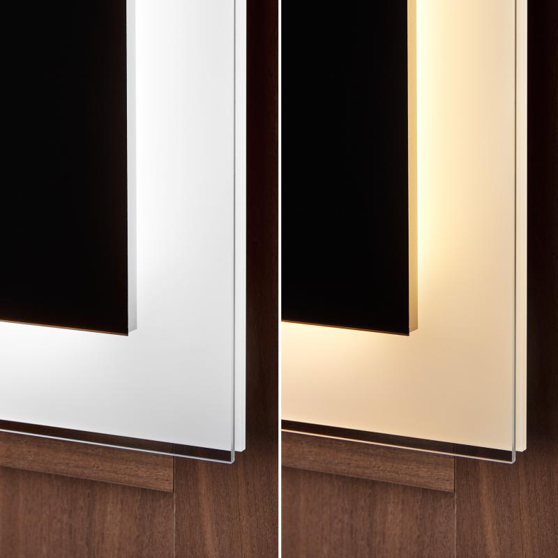 Immagine di Duravit WHITE TULIP specchio con illuminazione L.45 H.75, versione App WT7060