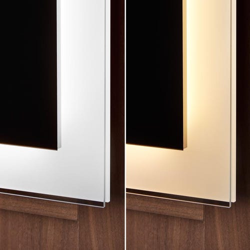 Immagine di Duravit WHITE TULIP specchio con illuminazione L.135 H.75, versione App WT7063