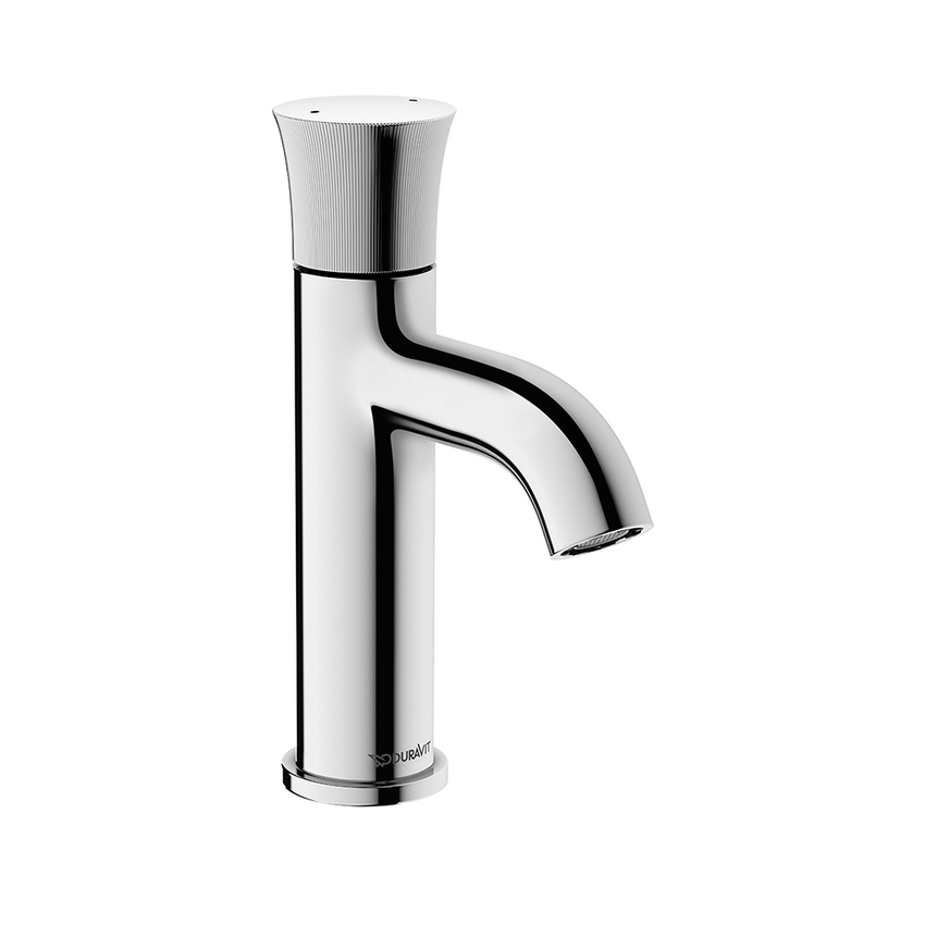 Immagine di Duravit WHITE TULIP miscelatore monocomando H.18.7 cm, per lavabo S, senza salterello, finitura cromo WT1010002010