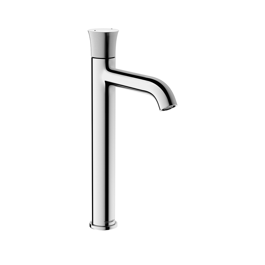 Immagine di Duravit WHITE TULIP miscelatore monocomando H.31.7 cm, per lavabo XL, senza salterello, finitura cromo WT1040002010