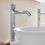 Immagine di Duravit WHITE TULIP miscelatore monocomando H.31.7 cm, per lavabo XL, senza salterello, finitura cromo WT1040002010