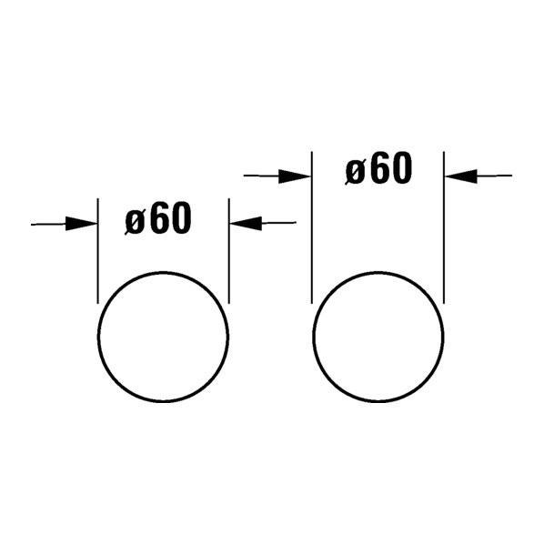 Immagine di Duravit WHITE TULIP miscelatore monocomando per lavabo a parete, corpo incasso da ordinare separatamente, finitura cromo WT1070004010