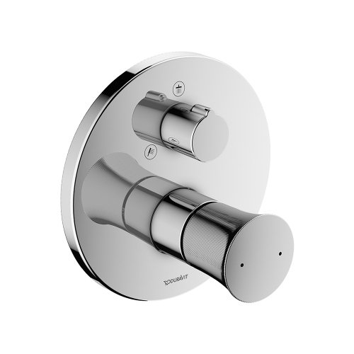 Immagine di Duravit WHITE TULIP miscelatore monocomado doccia ad incasso, con deviatore, corpo incasso da ordinare separatamente, finitura cromo WT4210012