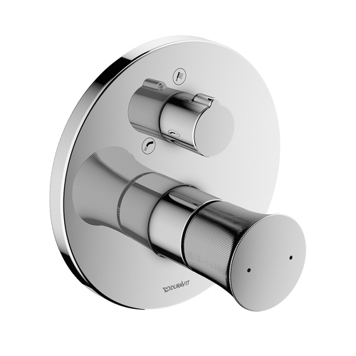 Immagine di Duravit WHITE TULIP miscelatore monocomando vasca ad incasso, con deviatore e valvola antiriflusso, corpo incasso da ordinare separatamente, finitura cromo WT5210018010