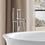 Immagine di Duravit WHITE TULIP miscelatore monocomando freestanding per vasca, con deviatore, corpo incasso da ordinare separatamente, finitura cromo WT5250000010