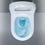 Immagine di Duravit WHITE TULIP vaso sospeso HygieneFlush, senza brida, con flusso di acqua circolare, senza sedile, UWL classe 1, Hygieneglaze, colore bianco 2576092000