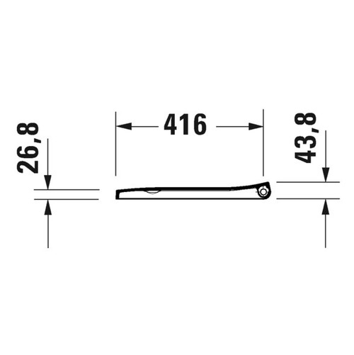 Immagine di Duravit VIU sedile con coperchio rimovibile, cerniere in acciaio inox, con chiusura rallentata, colore bianco 0021190000