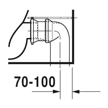 Immagine di Duravit VIU vaso monoblocco a pavimento Rimless® a cacciata, senza brida, senza sedile, senza cassetta, capacità di acqua di sciacquo 4,5 l, UWL classe 1, WonderGliss, colore bianco 21910900001