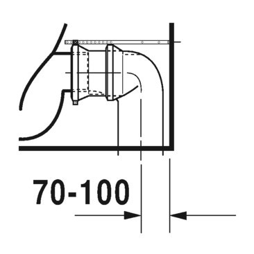 Immagine di Duravit VIU vaso monoblocco a pavimento Rimless® a cacciata, senza brida, senza sedile, senza cassetta, capacità di acqua di sciacquo 4,5 l, UWL classe 1, HygieneGlaze, colore bianco 2191092000