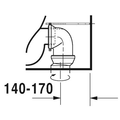 Immagine di Duravit VIU vaso monoblocco a pavimento Rimless® a cacciata, senza brida, senza sedile, senza cassetta, capacità di acqua di sciacquo 4,5 l, UWL classe 1, HygieneGlaze, colore bianco 2191092000