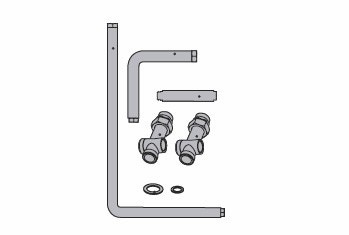 Immagine di Vaillant Set raccordi per allacciamento andata/ritorno riscaldamento 305951