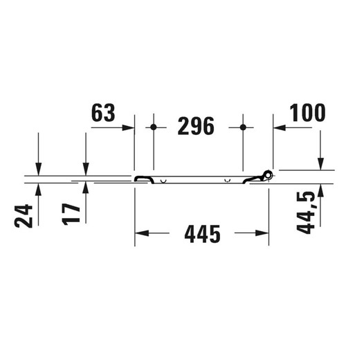 Immagine di Duravit VERO AIR sedile con coperchio rimovibile, cerniere in acciaio inox, con chiusura rallentata, colore bianco 0022090000