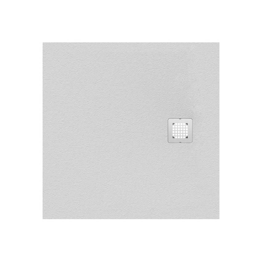Immagine di Ideal Standard ULTRA FLAT S piatto doccia quadrato 80 cm ultrasottile, colore bianco finitura opaco effetto pietra K8214FR