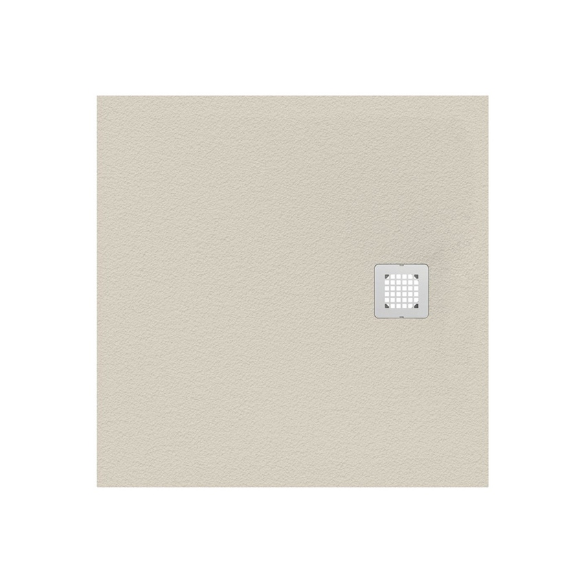 Immagine di Ideal Standard ULTRA FLAT S piatto doccia quadrato 80 cm ultrasottile, colore sabbia finitura opaco effetto pietra K8214FT