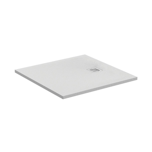Immagine di Ideal Standard ULTRA FLAT S piatto doccia quadrato 90 cm ultrasottile, colore bianco finitura opaco effetto pietra K8215FR