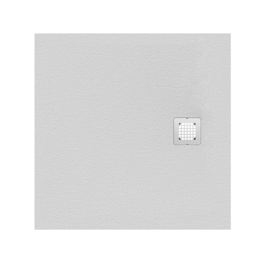 Immagine di Ideal Standard ULTRA FLAT S piatto doccia quadrato 90 cm ultrasottile, colore bianco finitura opaco effetto pietra K8215FR