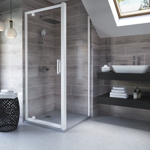 Immagine di Ideal Standard ULTRA FLAT S piatto doccia quadrato 90 cm ultrasottile, colore grigio cemento finitura opaco effetto pietra K8215FS