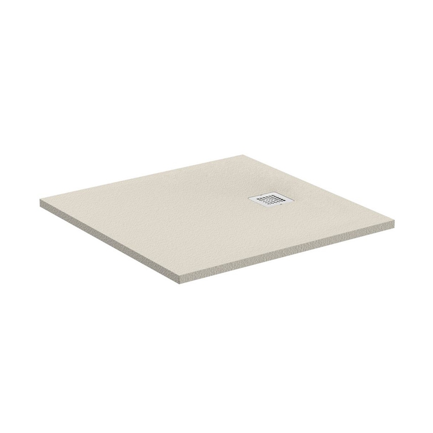 Immagine di Ideal Standard ULTRA FLAT S piatto doccia quadrato 90 cm ultrasottile, colore sabbia finitura opaco effetto pietra K8215FT