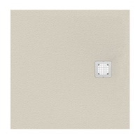 Immagine di Ideal Standard ULTRA FLAT S piatto doccia quadrato 100 cm ultrasottile, colore sabbia finitura opaco effetto pietra K8216FT