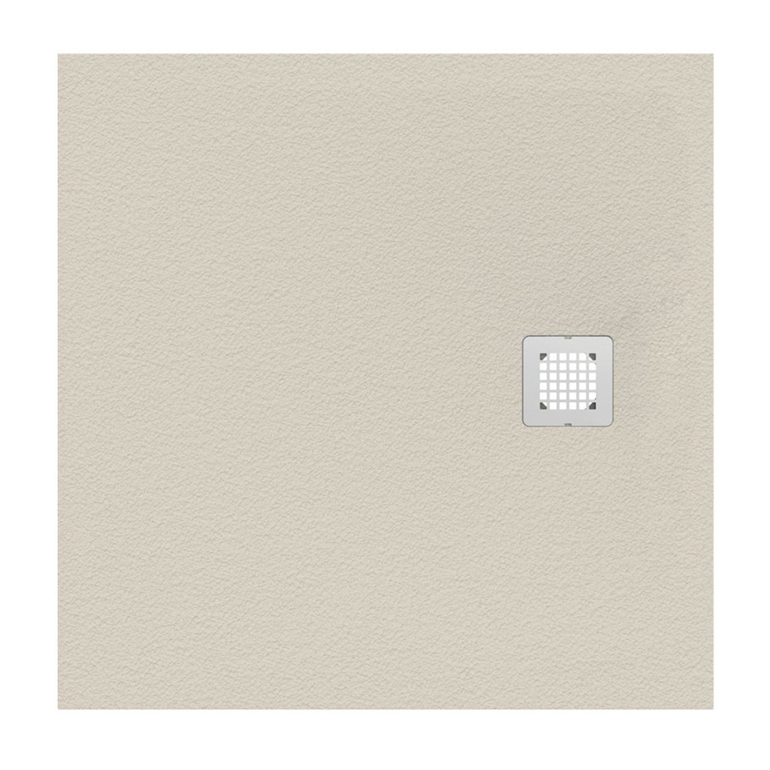 Immagine di Ideal Standard ULTRA FLAT S piatto doccia quadrato 100 cm ultrasottile, colore sabbia finitura opaco effetto pietra K8216FT