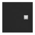 Immagine di Ideal Standard ULTRA FLAT S piatto doccia quadrato 100 cm ultrasottile, colore nero finitura opaco effetto pietra K8216FV