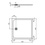 Immagine di Ideal Standard ULTRA FLAT S piatto doccia quadrato 100 cm ultrasottile, colore nero finitura opaco effetto pietra K8216FV