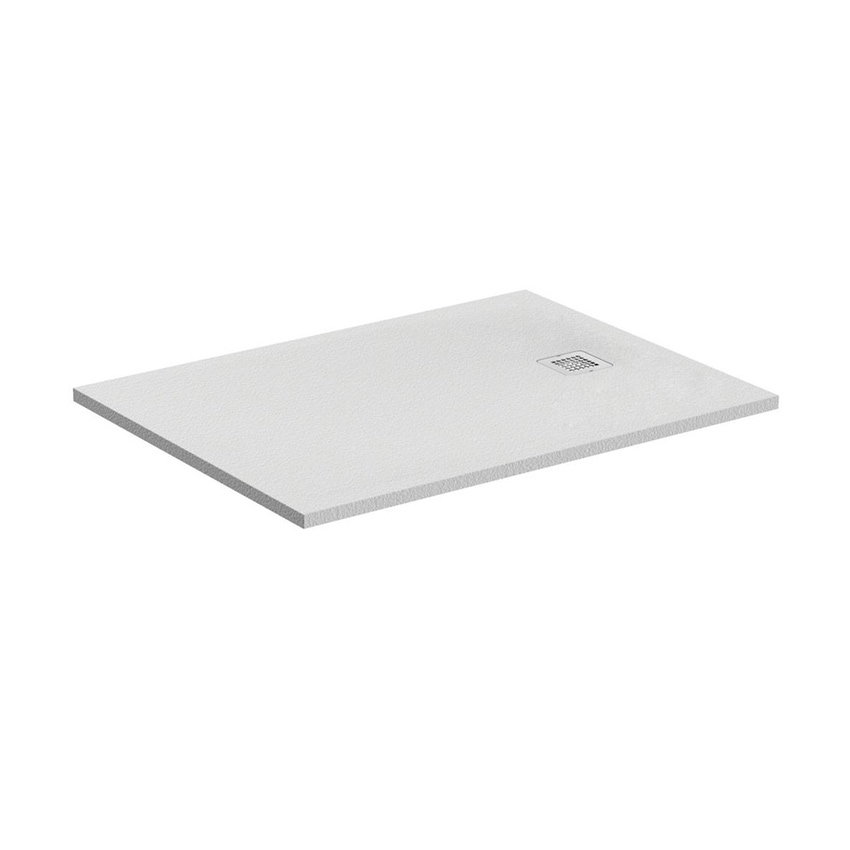 Immagine di Ideal Standard ULTRA FLAT S piatto doccia rettangolare L.100 P.70 cm ultrasottile, colore bianco finitura opaco effetto pietra K8218FR